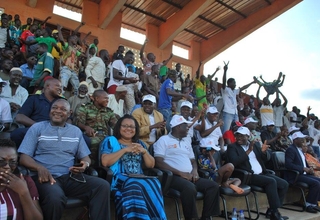 La population de Djougou a assisté à la finale du tournoi de football organisé dans le cadre de la Journée.
